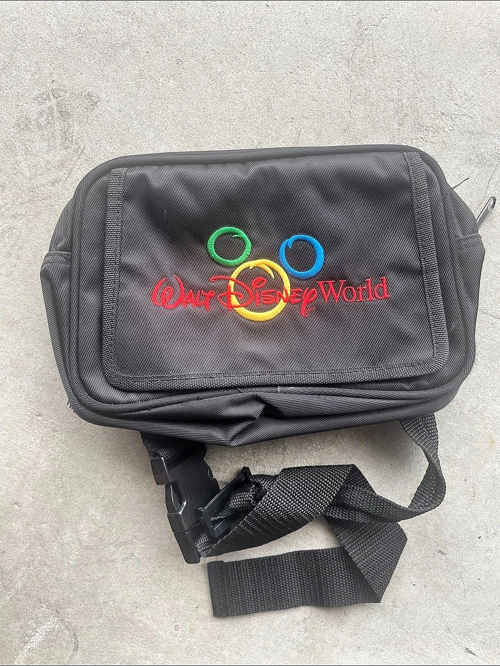 Disney Parks Crossbody Travel Bag in Black & Multi